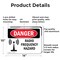 Signmission Radiation & Laser Sign, 10 in H x 14 in W, Aluminum, Rectangle OS-2PACK-DS-A-1014-L-1686 - alternate 2